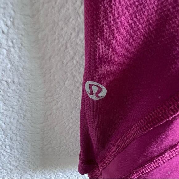 Lululemon Dashing Purple Ace Spot Magenta Run Inspire Crop II Leggings - Picture 7 of 16